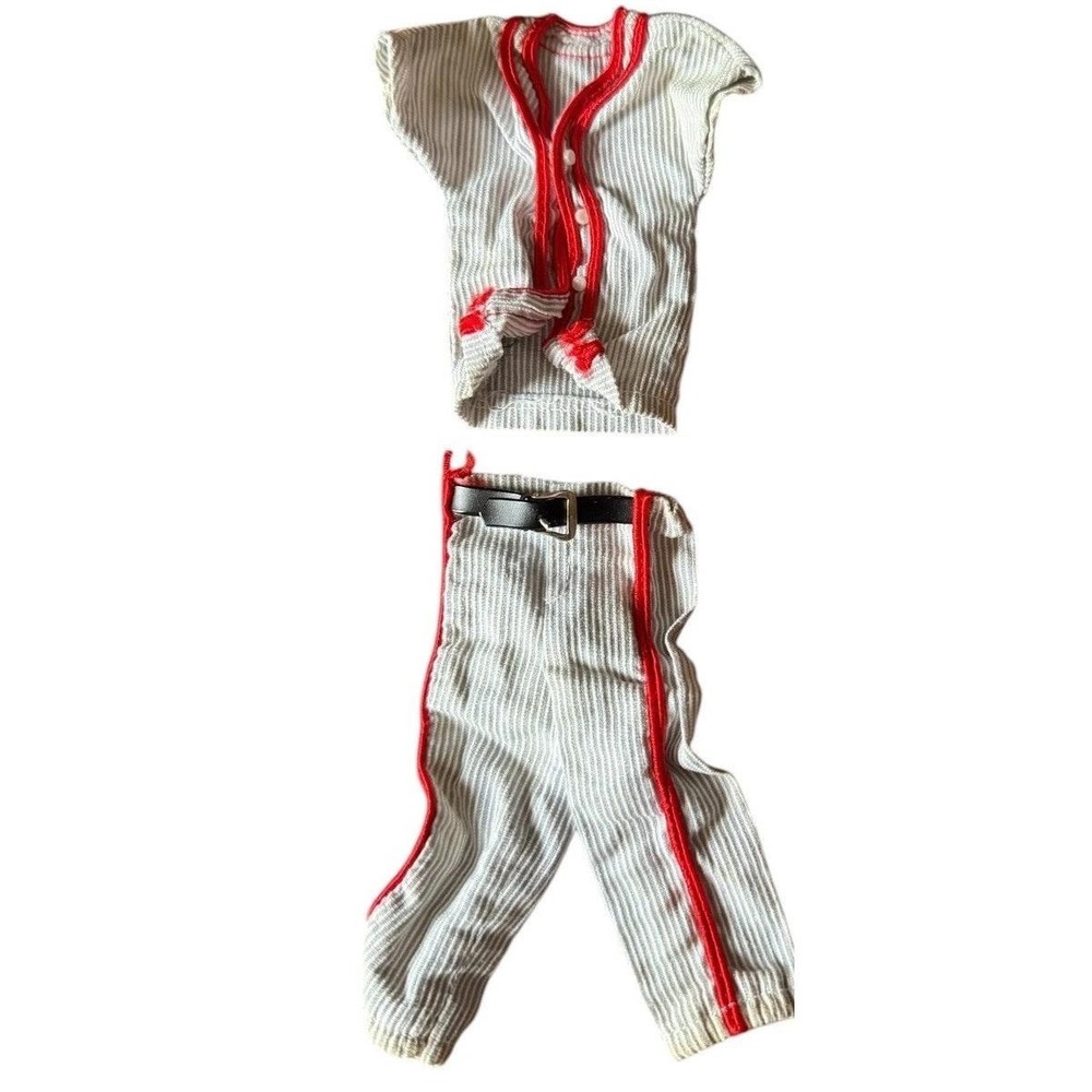 Vintage Barbie 1963-1964 KEN Play Ball #792 Baseball Outfit Mattel Red